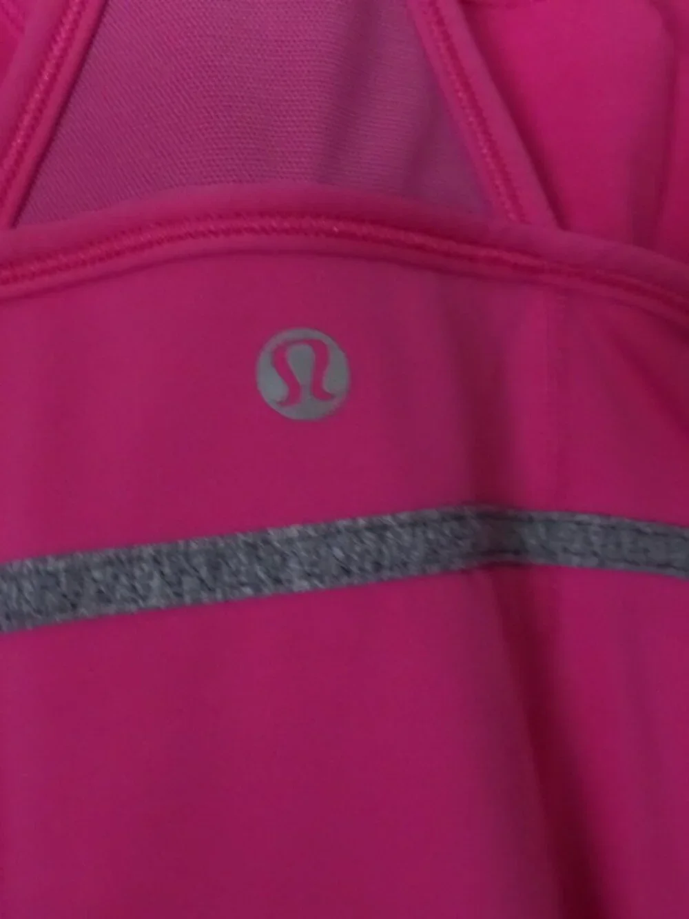 Lululemon Tech Pink/Gray Racerback Tank – Size 8